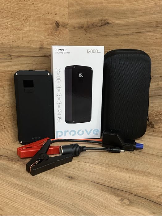 Пусковое устройство Бустер Proove Jumper 12000mAh 1200A 3in1