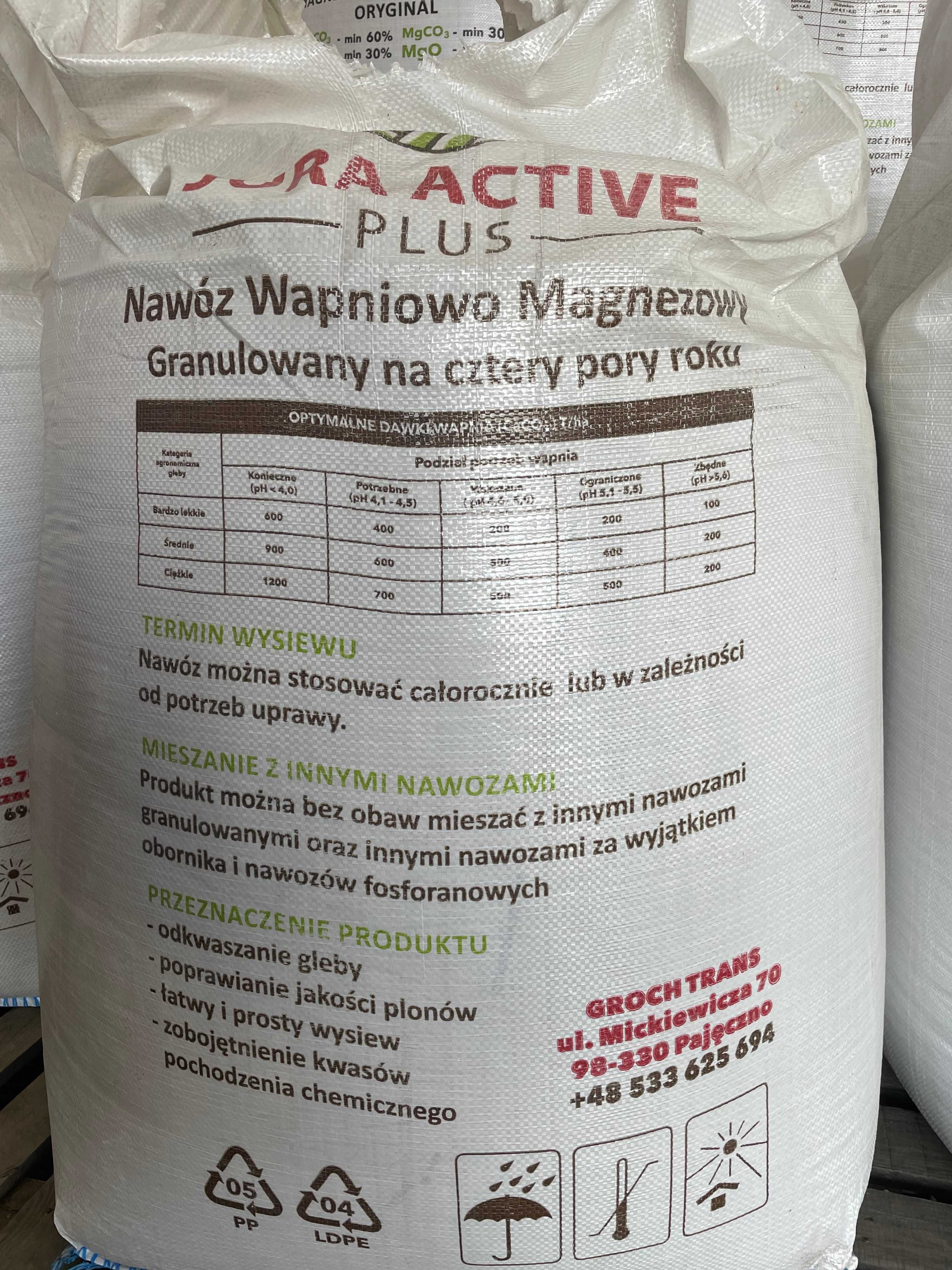 Wapno Magnezowe, Kredowe granulowane bigbag