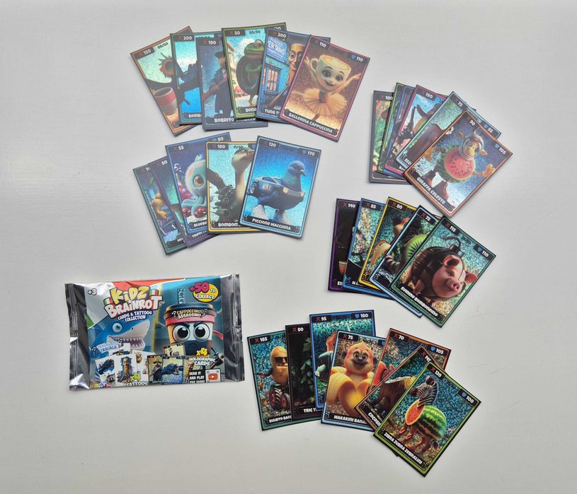 Cartões Kidz Brainrot (Cards & Tattos Collection)