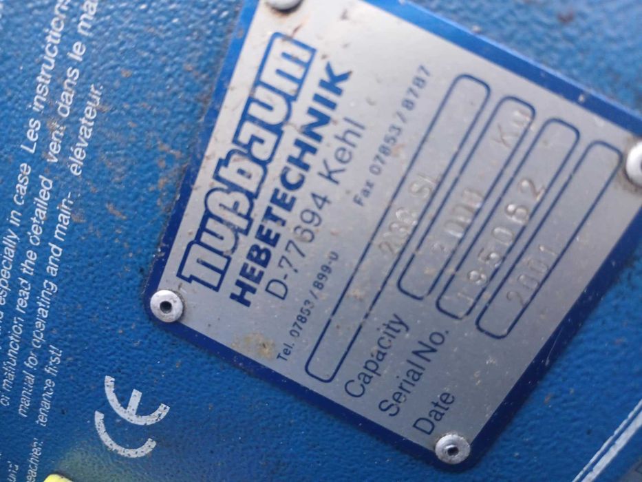 Podnośnik samochodowy 2 kolumnowy śrubowy Nussbaum 3000kg