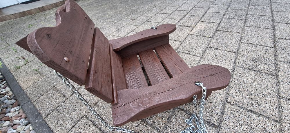 Huśtawka drewniana piękna solidna