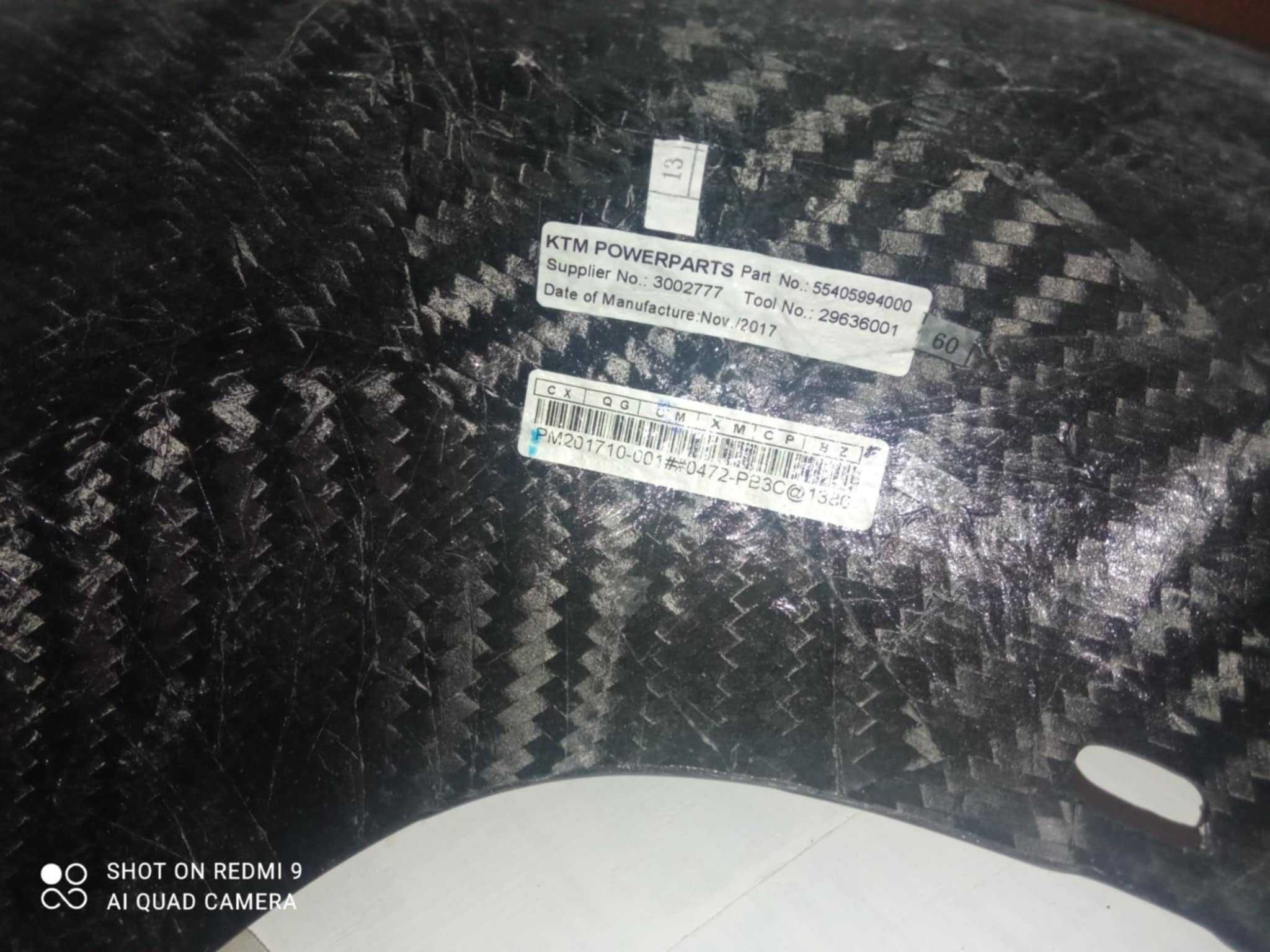 Osłona dyfuzora, silnika , pasek Kriega KTM 300 TPI
