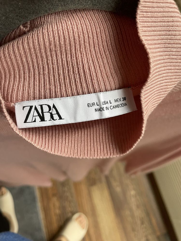 Zara golf różowy pudrowy