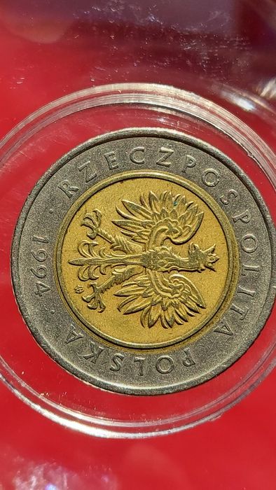 5 zł 1994 destrukt, skrętka