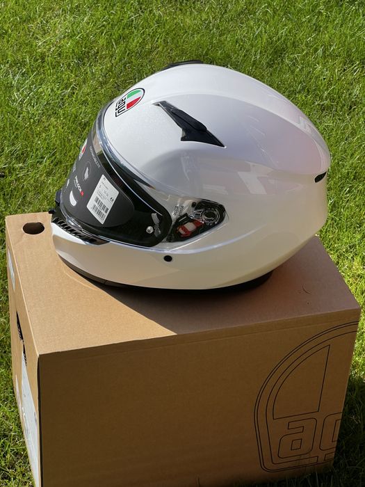Новый мотошлем AGV K3 Mono Seta White, размер S (55–56)