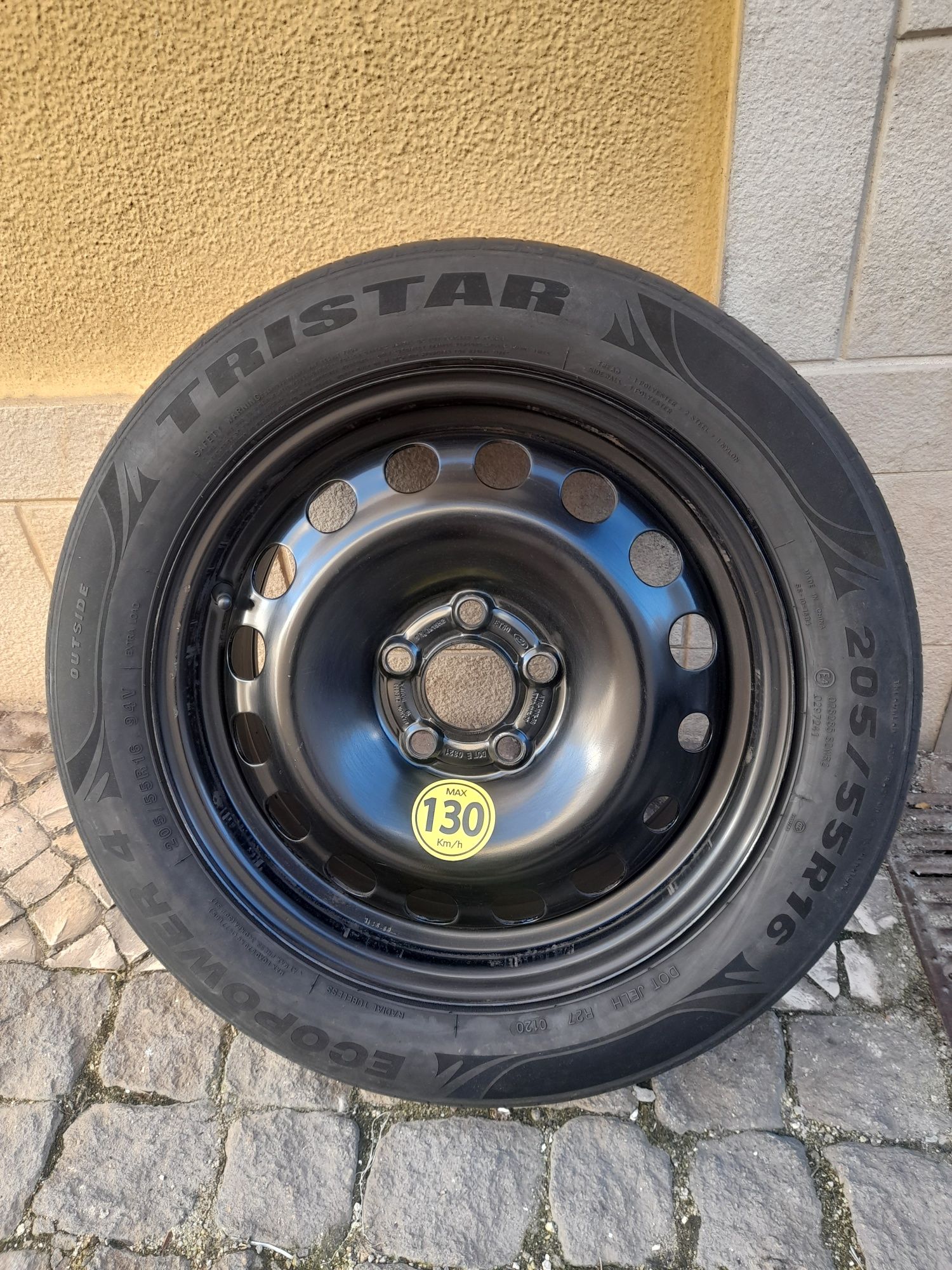 Roda suplente jante 16 5x108 Ford Volvo Renault pneu 205/55 R16