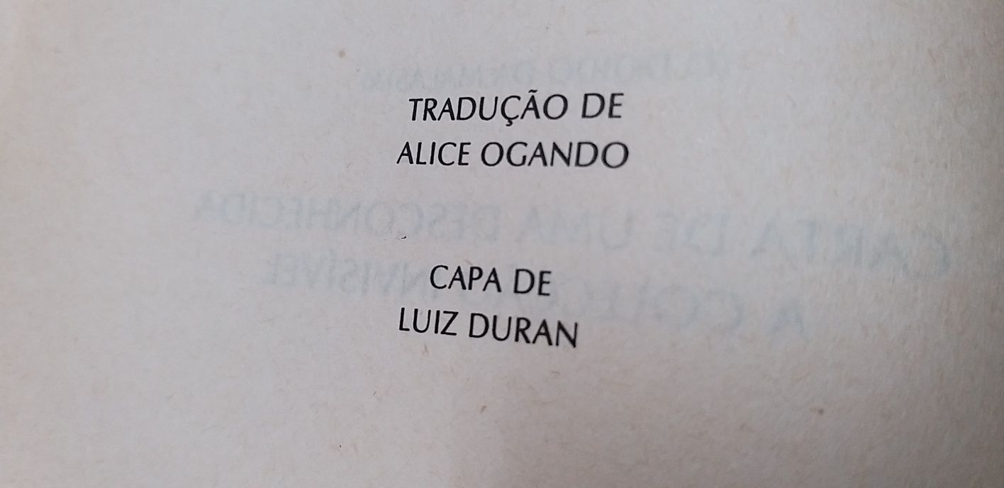 Amok e Carta duma Desconhecida.