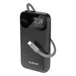Powerbank Dudao K31/10000 mAh 22,5W PD z wbudowanym kablem - czarny