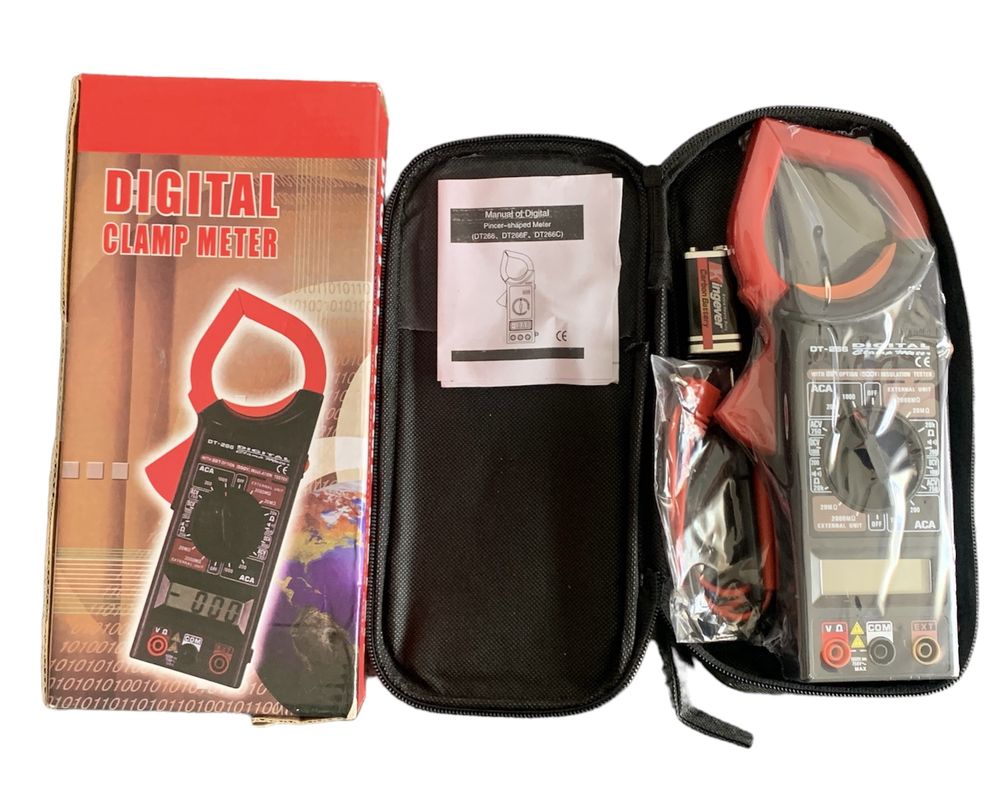 Pinça Amperimetrica Digital DT-256 Clamp meter Com Bolsa (Novo)