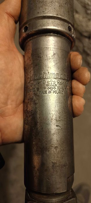 Młot pneumatyczny udarowy Archimedes PRL 1961.