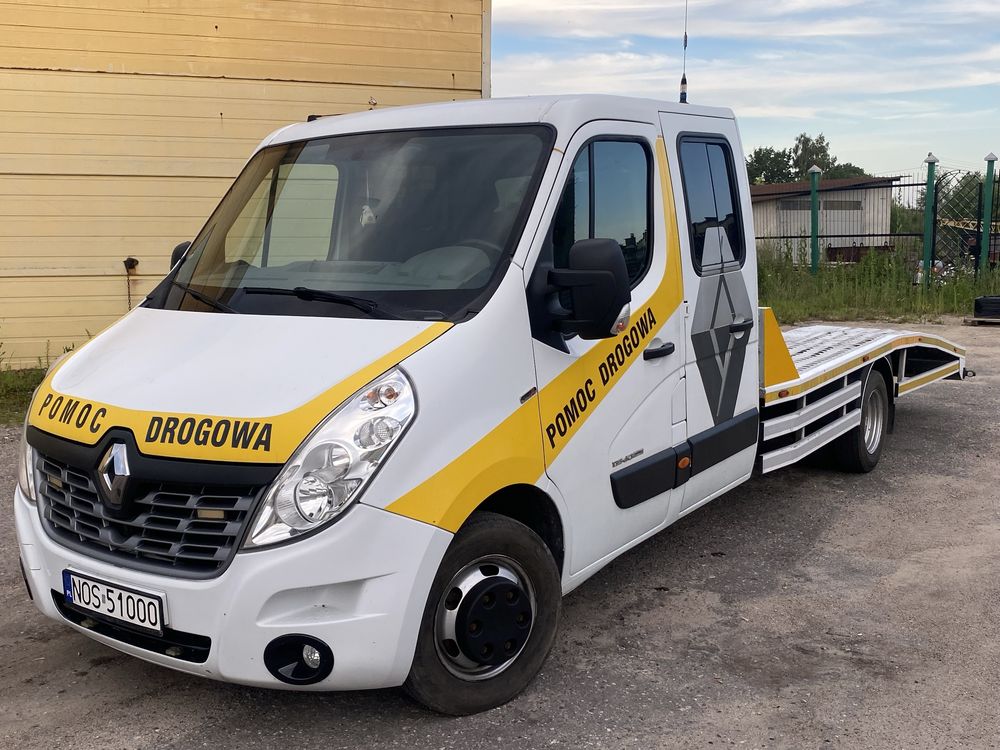 Renault Master AUTOLAWETA 2.3 RWD Dubel Blizniak 3,5T Hak Klima
