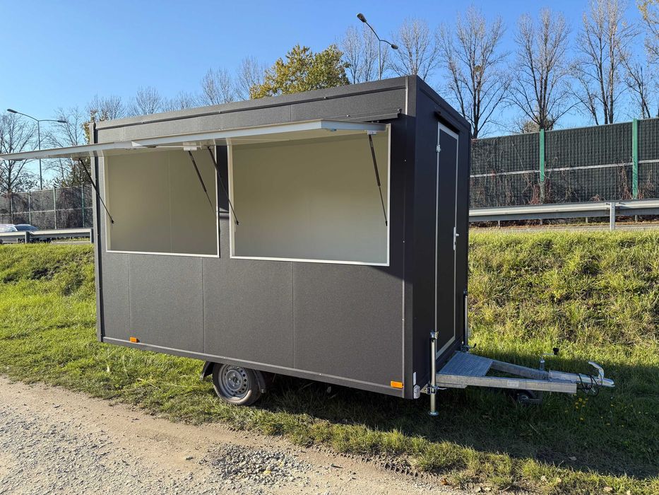 Przyczepa gastronomiczna FoodyWheel 3,5x2m Food Truck DOSTĘPNA OD RĘKI