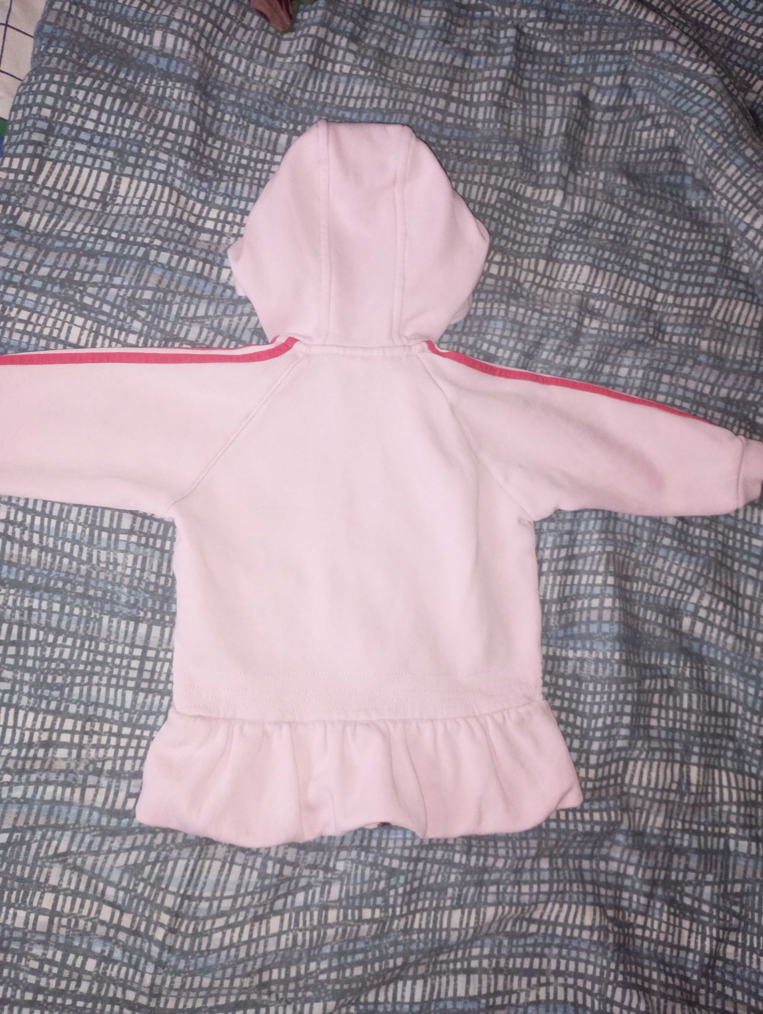 Adidas кофта куртка платьице розовая 9-12 месяцев