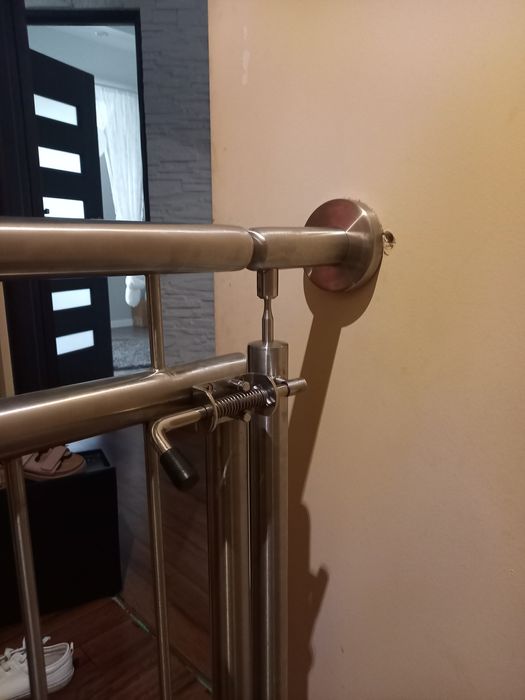 Furtka nierdzewna balkon francuski nierdzewka ze słupkiem
