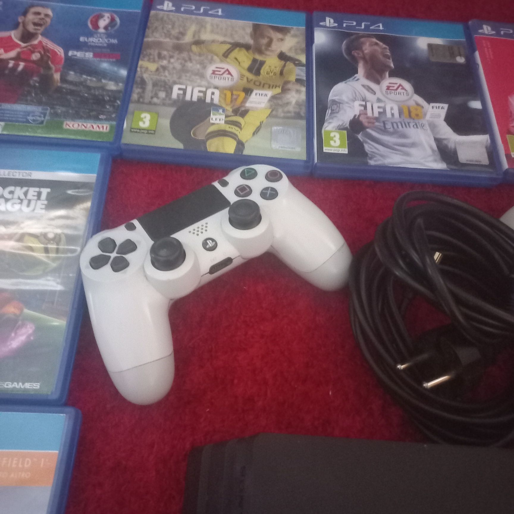 Ps4 Pro 1tb + 2 comandos ps4 + 16 jogos ps4