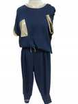 Komplet Damski Bluzka + Spodnie Ze Ściągaczami,Plus Size Biust 136Cm