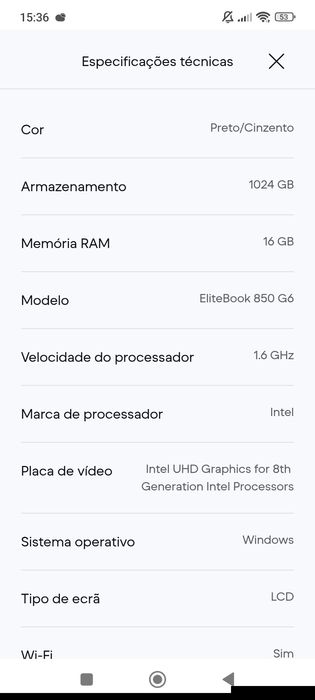 HP EliteBook 850 G6 15" Core i5 16GB  1 TB