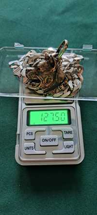 Pancerka plus zawieszka srebro 925 127.5 gram