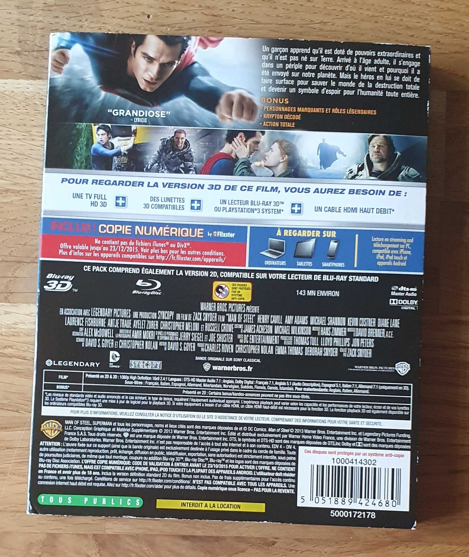 film Superman. Człowiek ze stali Blu-ray