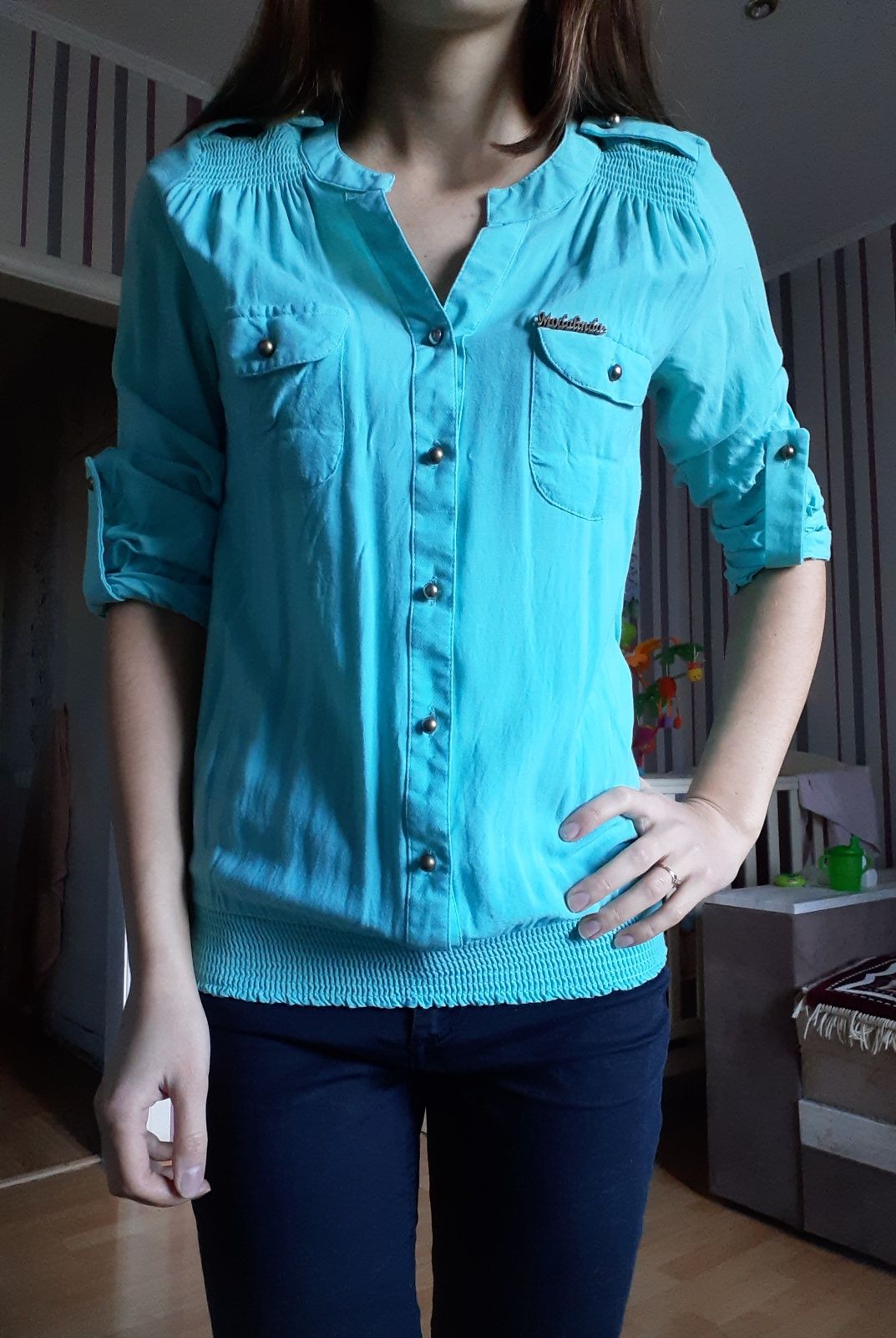 Блуза рубашка размер С-М