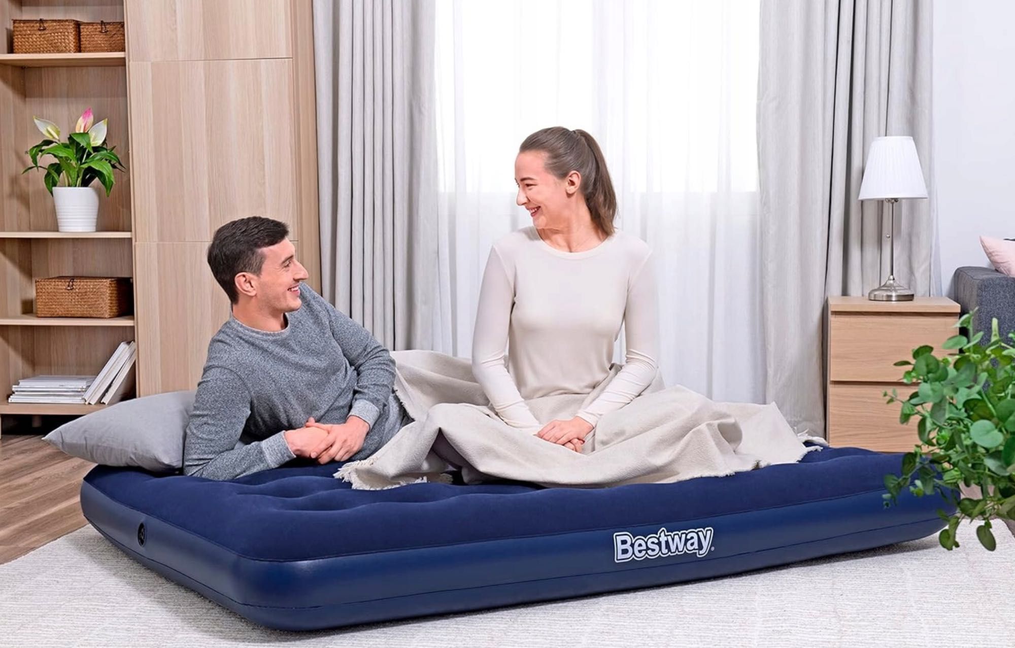 BESTWAY materac dmuchany 2-osobowy do spania 191x137x22