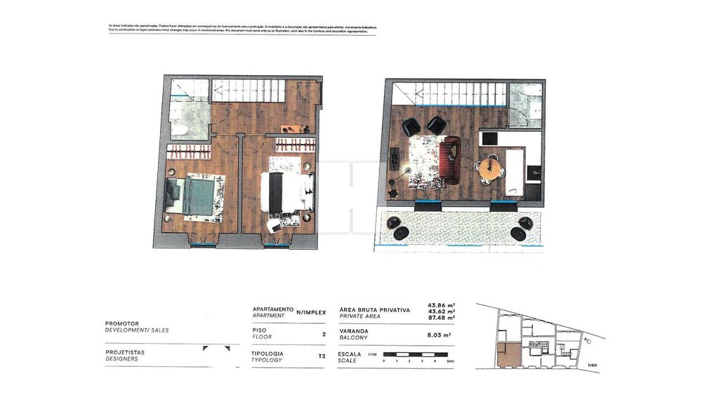 Apartamento T2 DUPLEX