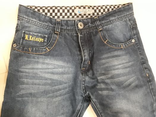 Spodnie jeans dżinsy 152-158 Nowe z regulacją w pasie! Wyprzedaż