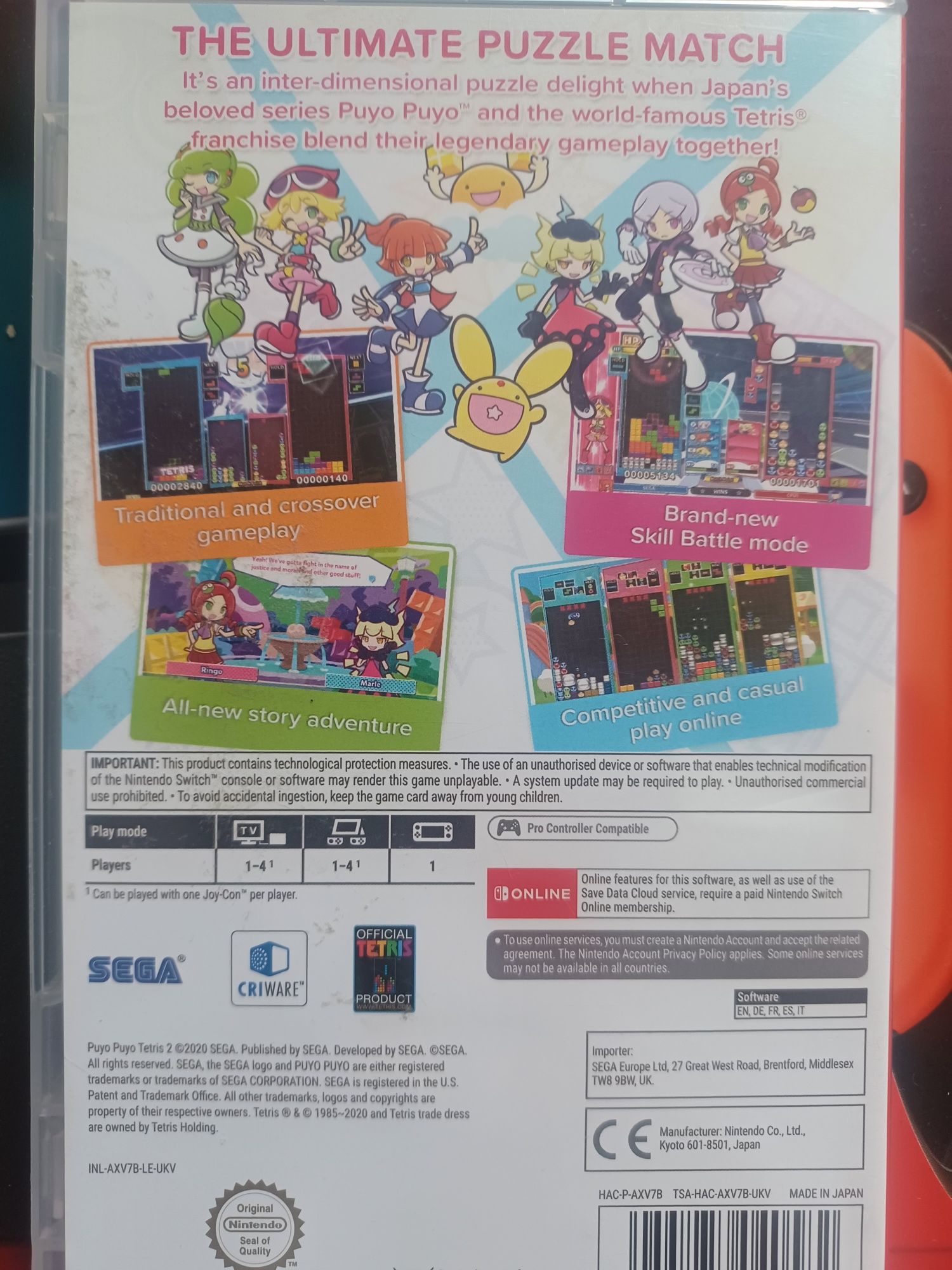 Gra na nintendo switch - TETRIS