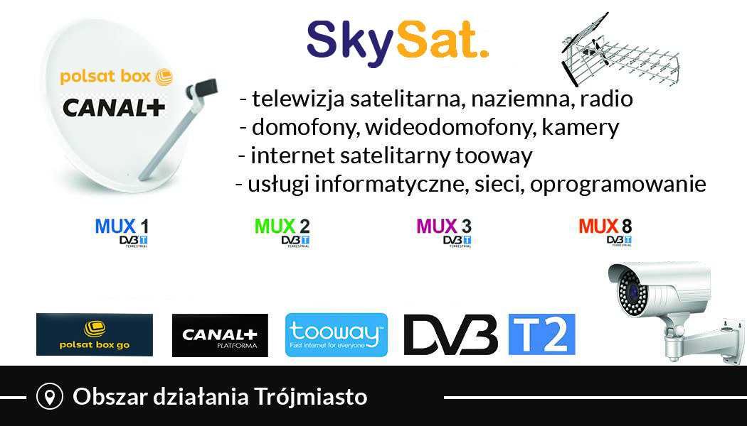 Sky Sat - "Usługi Informatyczne, Internet Satelitarny, Kamery"