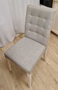 6 szt. Krzeseł tapicerowanych do jadalni agata meble szarobeżowe
