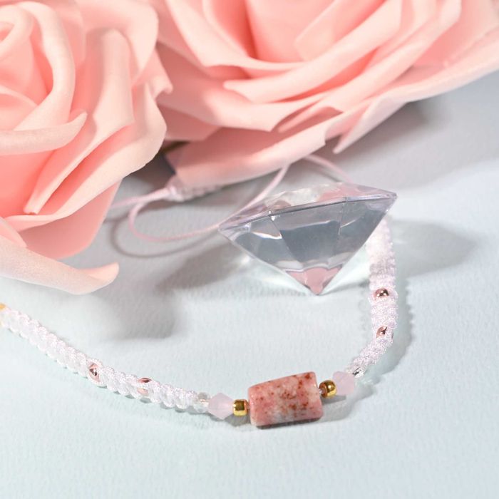 bransoletka makrama rodonit