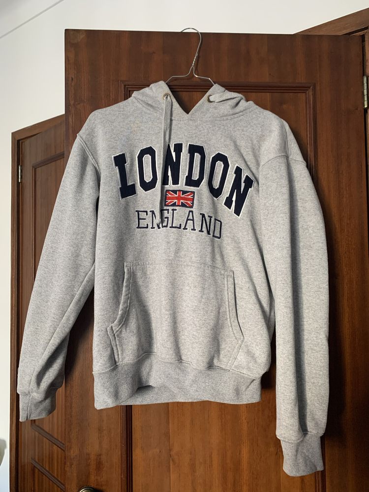 Hoodie London Cinzento