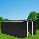 Abrigo de Jardim em Metal 2.5x3.9x1.8 Antracite - Entrega Grátis