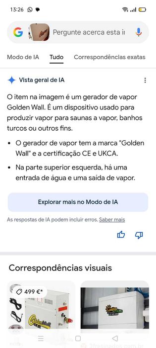 Gerador Vapor. Oportunidades