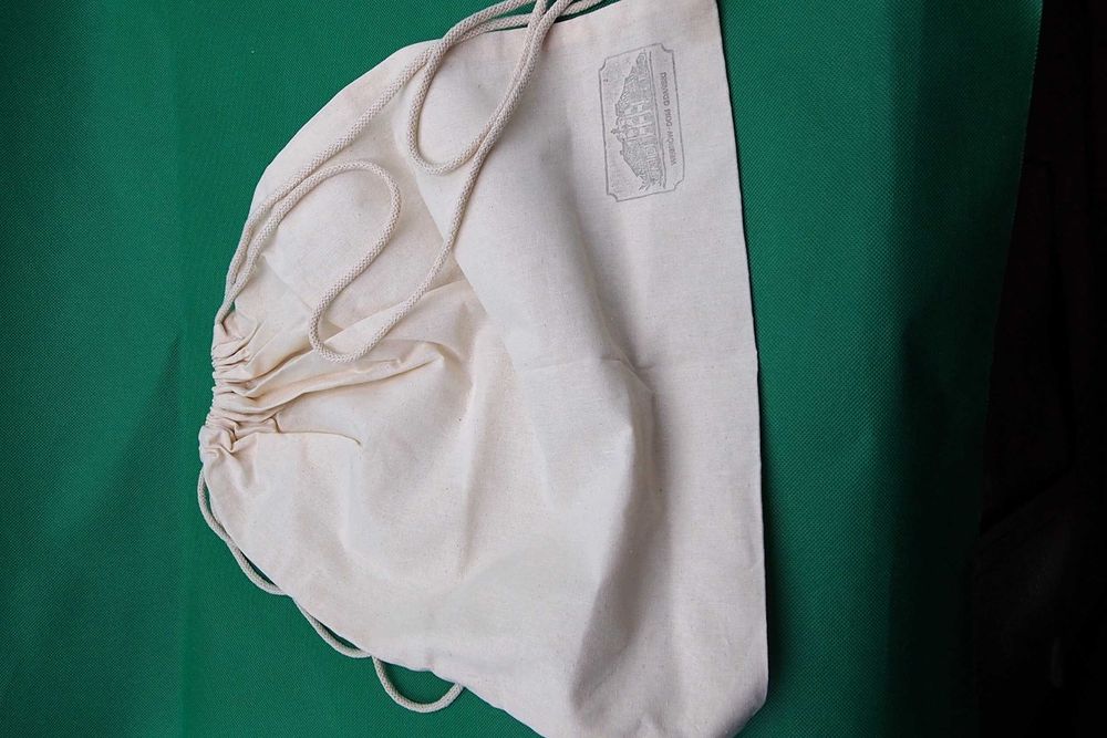 LEKKI NOWY PLECAK płócienny worek sznurek linka płótno BEZ LOGO, len