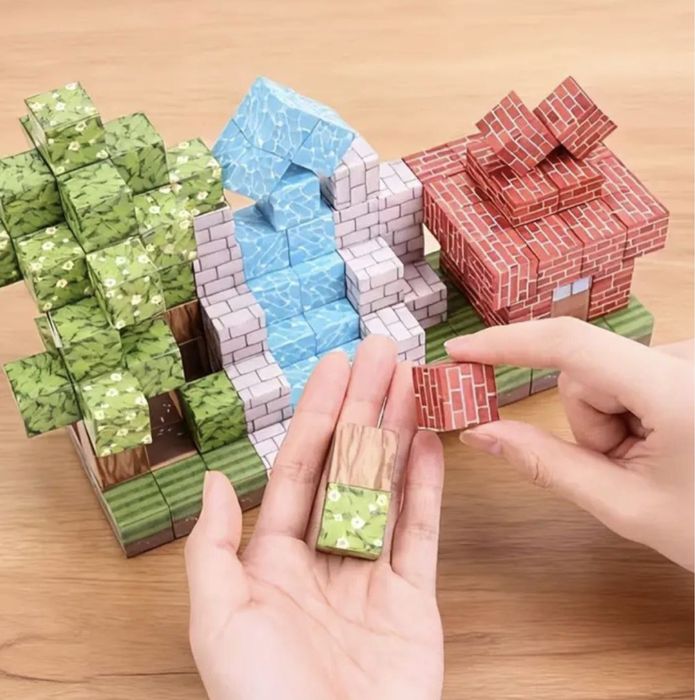 Магнітні блоки майнкрафт, конструктор, minecraft, магнитный ,my word