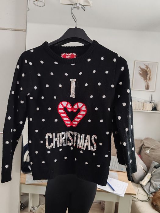 Sweterek swiateczny dziewczecy