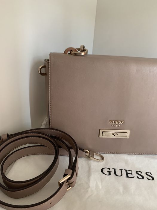 Сумка Guess 26/19/7  розово-бежева