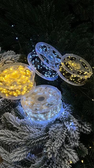 а Роса Хвоя Лапа Мішура гірлянда 50м / 100м / 200м