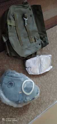 maska chemiczna z torbą  wojskowa