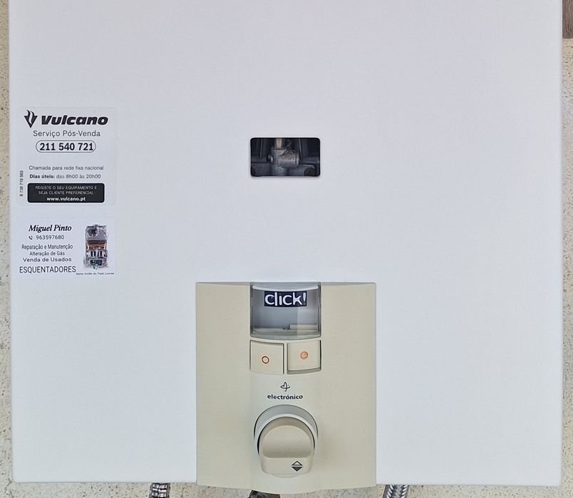 Esquentador Vulcano Inteligente Gás Garrafa 11Litros