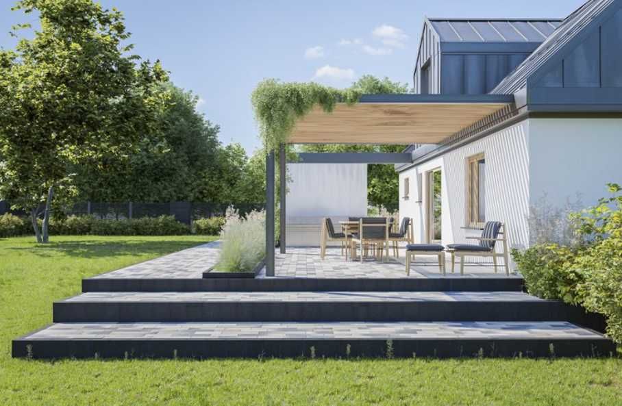 Palisada King duża palisady opornik murek podwyższenie 100cm obrzeże