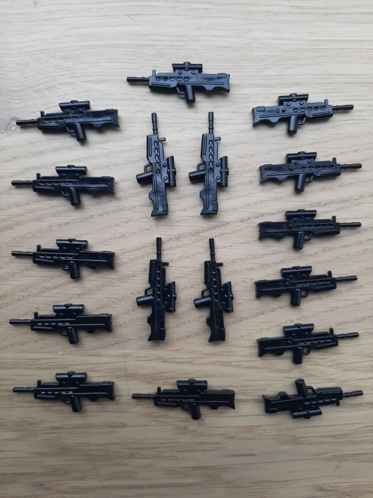 Lego зброя для лего для lego солдатиків, пістолет кулемет по 6 шт.