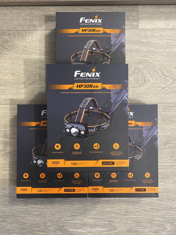 Ліхтар налобний Fenix HP30R V2.0 з акумулятором