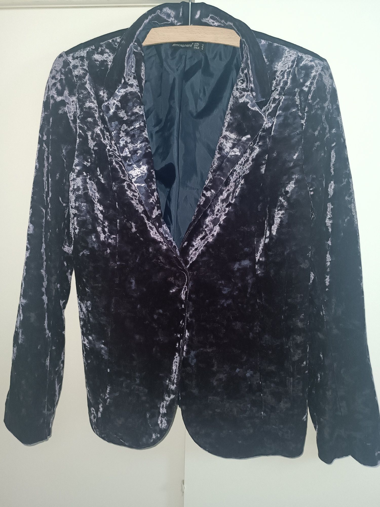 Blazer roxo de veludo