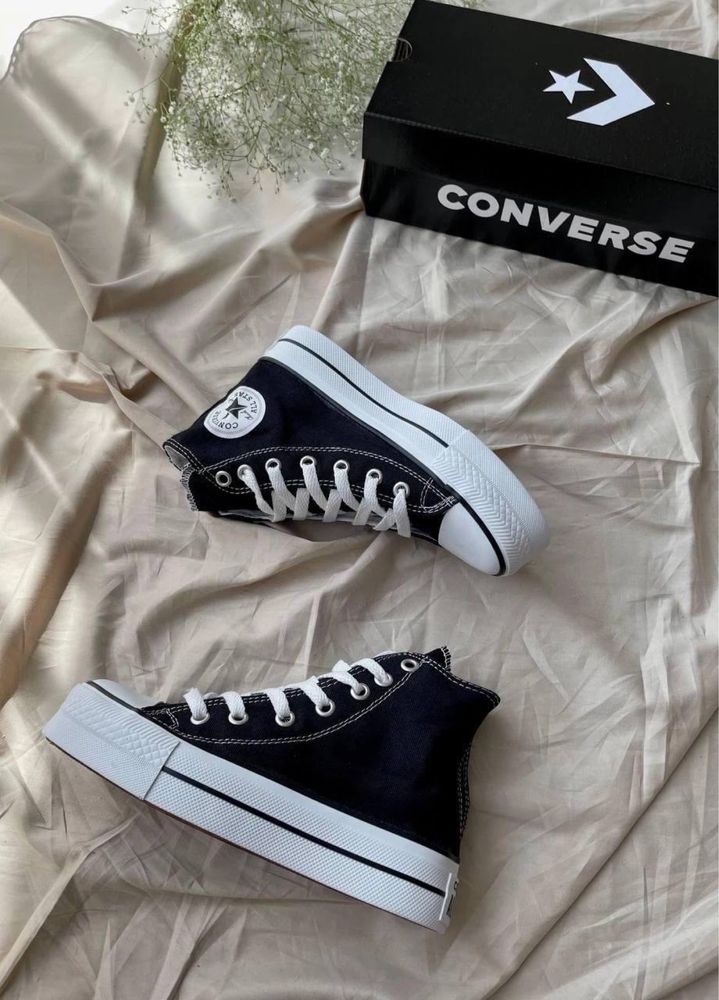 Жіночі кеди на високій підошві Converse All star конверси