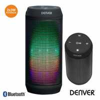 Coluna Bluetooth Portátil 6w Bat Led Denver