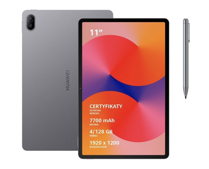 Tablet HUAWEI MatePad SE 11" 2.gen. 4/128 GB Wi-Fi Szary + Rysik