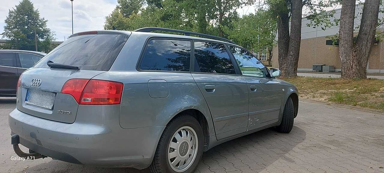 Audi A4 B7 Kombi 2007r 2.0 140KM Automat DB Stan!Klima!Alu!Hak!Polecam