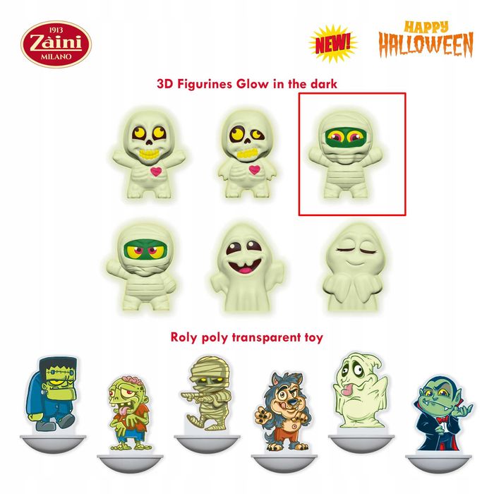 kinder niespodzianki - zaini happy halloween  zamiana